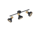 Trio Lighting Trio LATIKA plafondspot | E14 Fitting | mat zwart | Ø 10 cm | IP20 | excl. 3x E14 | max. 10W