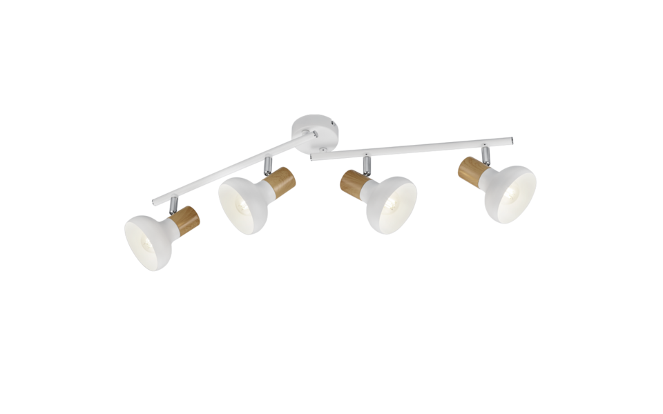 Trio Lighting Trio LATIKA plafondspot | E14 Fitting | wit mat | Ø 10 cm | IP20 | excl. 4x E14 | max. 10W Trio Lighting Trio LATIKA plafondspot | E14 Fitting | wit mat | Ø 10 cm | IP20 | excl. 4x E14 | max. 10W
