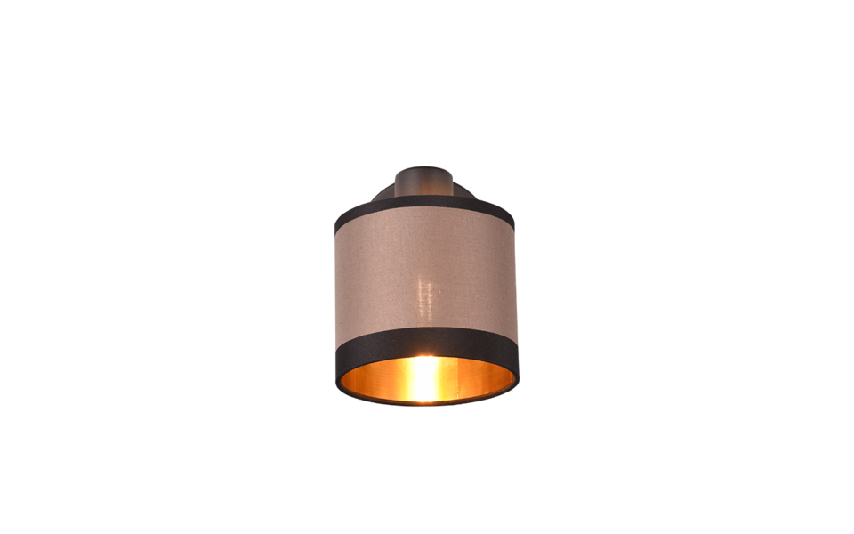 Trio Lighting Trio DAVOS plafondspot | E14 Fitting | mat zwart met taupe | Ø 12 cm | IP20 | excl. 1x E14 | max. 10W Trio Lighting Trio DAVOS plafondspot | E14 Fitting | mat zwart met taupe | Ø 12 cm | IP20 | excl. 1x E14 | max. 10W