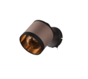 Trio Lighting Trio DAVOS plafondspot | E14 Fitting | mat zwart met taupe | Ø 12 cm | IP20 | excl. 1x E14 | max. 10W