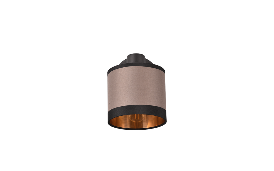 Trio Lighting Trio DAVOS plafondspot | E14 Fitting | mat zwart met taupe | Ø 12 cm | IP20 | excl. 1x E14 | max. 10W Trio Lighting Trio DAVOS plafondspot | E14 Fitting | mat zwart met taupe | Ø 12 cm | IP20 | excl. 1x E14 | max. 10W