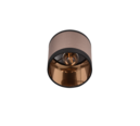 Trio Lighting Trio DAVOS plafondspot | E14 Fitting | mat zwart met taupe | Ø 12 cm | IP20 | excl. 1x E14 | max. 10W