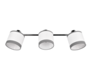 Trio Lighting Trio DAVOS plafondspot | E14 Fitting | chroom met wit | Ø 12 cm | IP20 | excl. 3x E14 | max. 10W