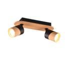 Trio Lighting Trio ARUNI ceiling spotlight | 2x GU10 | black | Ø 37 cm | IP20 | 14.5 cm