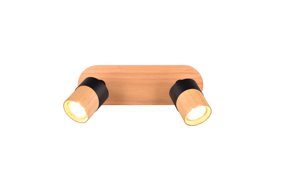 Trio Lighting Trio ARUNI ceiling spotlight | 2x GU10 | black | Ø 37 cm | IP20 | 14.5 cm Trio Lighting Trio ARUNI ceiling spotlight | 2x GU10 | black | Ø 37 cm | IP20 | 14.5 cm