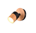 Trio Lighting Trio ARUNI plafondspot | GU10 Fitting | houtkleur | Ø 6,5 cm | IP20 | excl. 1x GU10 | max. 10W