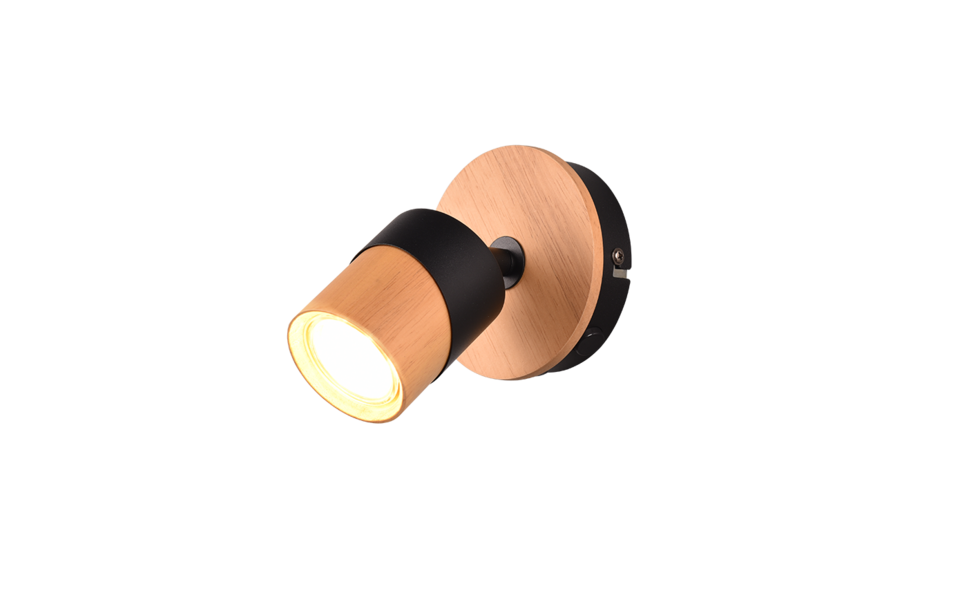 Trio Lighting Trio ARUNI ceiling spotlight | 1x GU10 | black | Ø 11 cm | IP20 | 14.5 cm Trio Lighting Trio ARUNI ceiling spotlight | 1x GU10 | black | Ø 11 cm | IP20 | 14.5 cm