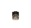 Trio Lighting Trio ARDON plafondspot | E14 Fitting | zwart met goud met goudkleurig | Ø 9 cm | IP20 | excl. 1x E14 | max. 10W