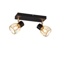 Trio ARDON ceiling spotlight | E14 | black/gold | IP20 Trio ARDON ceiling spotlight | E14 | black/gold | IP20