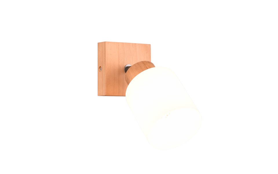 Trio Lighting Trio ASSAM plafondspot | E14 Fitting | natuurlijke afwerking met wit | 10 x 10 cm | IP20 | excl. 1x E14 | max. 25W Trio Lighting Trio ASSAM plafondspot | E14 Fitting | natuurlijke afwerking met wit | 10 x 10 cm | IP20 | excl. 1x E14 | max. 25W