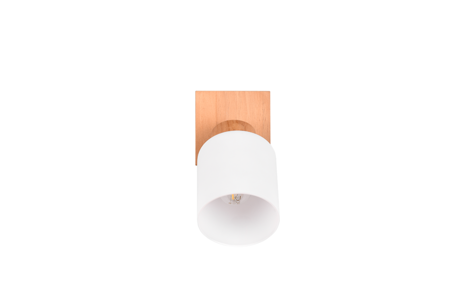 Trio Lighting Trio ASSAM plafondspot | E14 Fitting | natuurlijke afwerking met wit | 10 x 10 cm | IP20 | excl. 1x E14 | max. 25W Trio Lighting Trio ASSAM plafondspot | E14 Fitting | natuurlijke afwerking met wit | 10 x 10 cm | IP20 | excl. 1x E14 | max. 25W