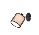 Trio Lighting Trio BURTON ceiling spotlight | 1x E14 max 40W | black | Ø 12.5 cm | IP20 | 18 cm