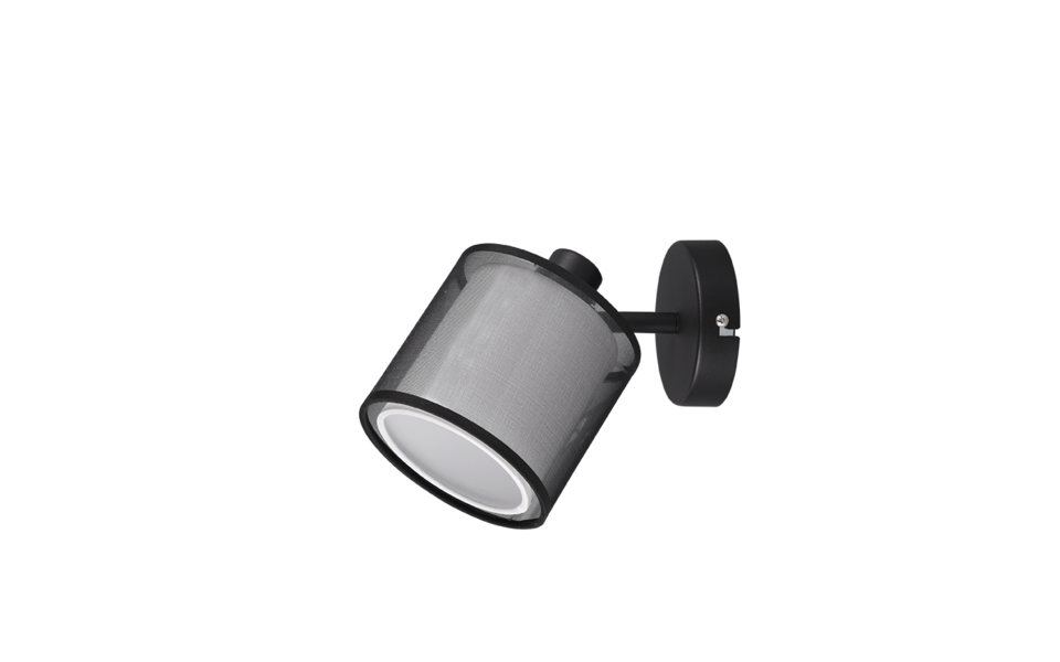 Trio Lighting Trio BURTON ceiling spotlight | 1x E14 max 40W | black | Ø 12.5 cm | IP20 | 18 cm