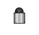 Trio Lighting Trio BURTON plafondspot | E14 Fitting | mat zwart met rookkleur met wit | 12,5 x 18,5 cm | IP20 | excl. 1x E14 | max. 28W