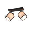 Trio Lighting Trio BURTON ceiling spotlight | 2x E14 max 40W | black | Ø 32.5 cm | IP20 | 19.5 cm
