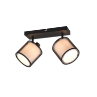 Trio BURTON ceiling spotlight | E14 | black | Ø 32.5 cm | IP20