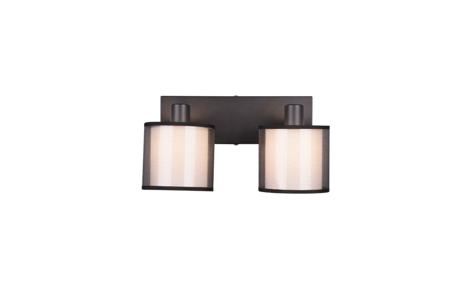Trio Lighting Trio BURTON ceiling spotlight | 2x E14 max 40W | black | Ø 32.5 cm | IP20 | 19.5 cm