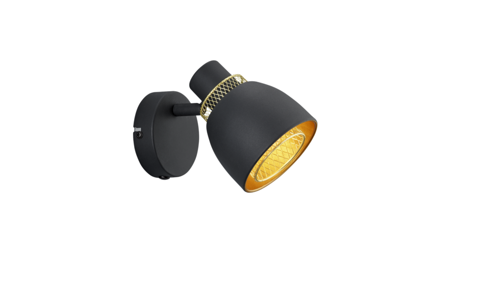 Trio Lighting Trio PUNCH ceiling spotlight | 1x E14 max 40W | black | IP20 | 14 cm