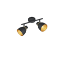 Trio Lighting Trio PUNCH plafondspot | E14 Fitting | mat zwart | 28,5 x 10 cm | IP20 | excl. 2x E14 | max. 10W