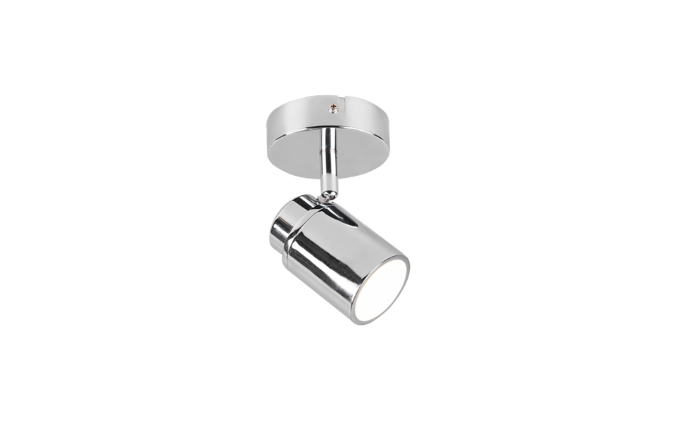 Trio Lighting Trio ANGELO plafondspot | GU10 Fitting | chroom | 10,5 x 9 cm | IP44 | excl. 1x GU10 | max. 5W Trio Lighting Trio ANGELO plafondspot | GU10 Fitting | chroom | 10,5 x 9 cm | IP44 | excl. 1x GU10 | max. 5W