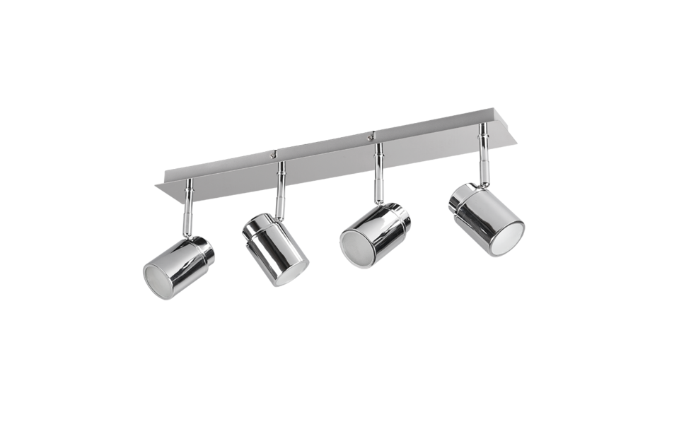 Trio Lighting Trio ANGELO ceiling spotlight | 4x GU10 | IP20 | 9.5 cm Trio Lighting Trio ANGELO ceiling spotlight | 4x GU10 | IP20 | 9.5 cm