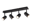 Trio Lighting Trio ANGELO ceiling spotlight | 4x GU10 | black | IP20 | 9.5 cm