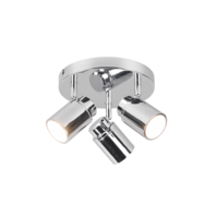 Trio ANGELO plafondspot | chroom | IP44 | GU10 Fitting | Ø 20 cm Trio ANGELO plafondspot | chroom | IP44 | GU10 Fitting | Ø 20 cm