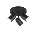 Trio Lighting Trio ANGELO ceiling spotlight | 3x GU10 | black | Ø 20 cm | IP20 | 15.5 cm