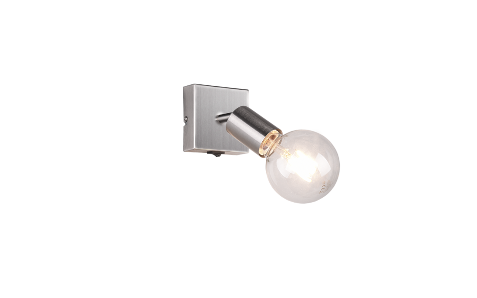 Trio Lighting Trio VANNES plafondspot | E27 Fitting | nikkel mat | 9 x 11,5 cm | IP20 | excl. 1x E27 | max. 10W Trio Lighting Trio VANNES plafondspot | E27 Fitting | nikkel mat | 9 x 11,5 cm | IP20 | excl. 1x E27 | max. 10W