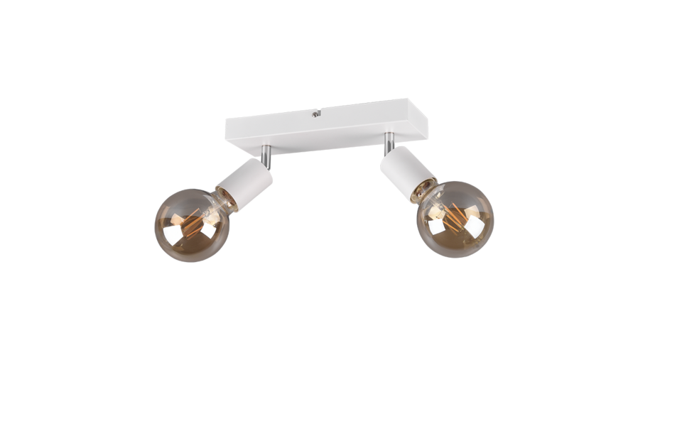 Trio Lighting Trio VANNES ceiling spotlight | 2x E27 max 40W | chrome | IP20 | 12.5 cm Trio Lighting Trio VANNES ceiling spotlight | 2x E27 max 40W | chrome | IP20 | 12.5 cm