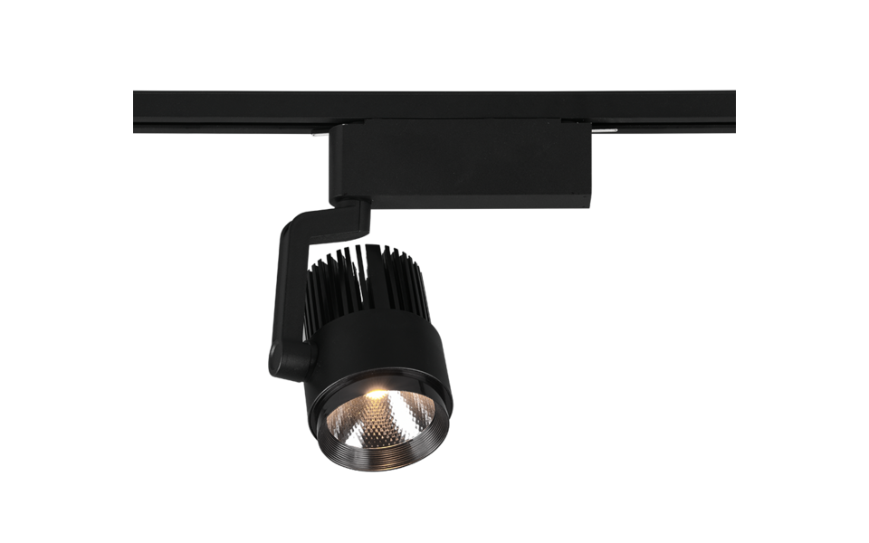 Trio Lighting Trio RADIATOR plafondspot | LED | mat zwart | 9 x 22,3 cm | IP20 | 1x 15W | 1270 lm | 2300+3000+4000K | dimbaar