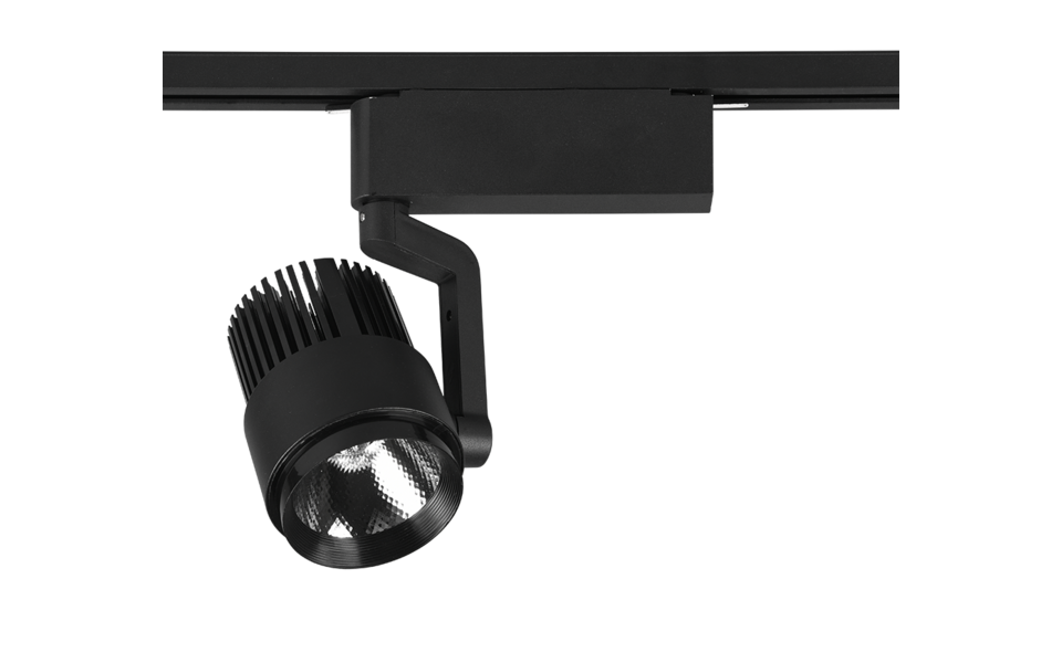 Trio Lighting Trio RADIATOR plafondspot | LED | mat zwart | 9 x 22,3 cm | IP20 | 1x 15W | 1270 lm | 2300+3000+4000K | dimbaar