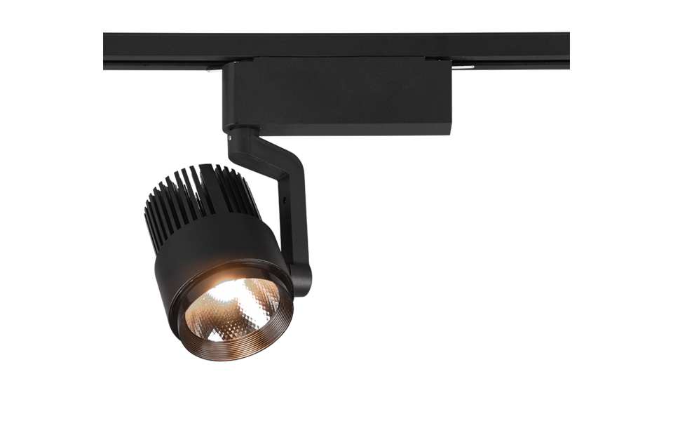 Trio Lighting Trio RADIATOR plafondspot | LED | mat zwart | 9 x 22,3 cm | IP20 | 1x 15W | 1270 lm | 2300+3000+4000K | dimbaar