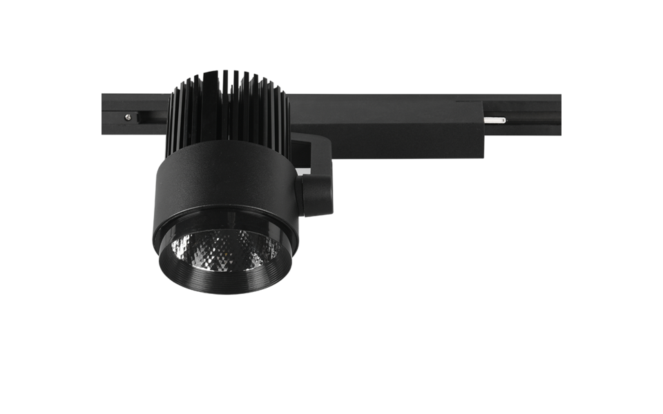 Trio Lighting Trio RADIATOR plafondspot | LED | mat zwart | 9 x 22,3 cm | IP20 | 1x 15W | 1270 lm | 2300+3000+4000K | dimbaar