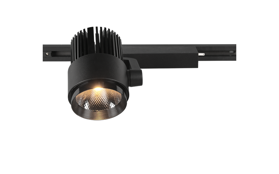 Trio Lighting Trio RADIATOR ceiling spotlight | 1x 15W 1270 lm 4000K | black | IP20 | 23 cm Trio Lighting Trio RADIATOR ceiling spotlight | 1x 15W 1270 lm 4000K | black | IP20 | 23 cm