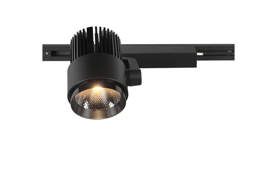 Trio Lighting Trio RADIATOR plafondspot | LED | mat zwart | 9 x 22,3 cm | IP20 | 1x 15W | 1270 lm | 2300+3000+4000K | dimbaar