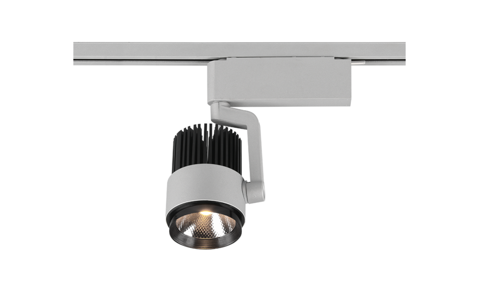 Trio Lighting Trio RADIATOR ceiling spotlight | 1x 15W 1270 lm 4000K | titanium | IP20 | 23 cm Trio Lighting Trio RADIATOR ceiling spotlight | 1x 15W 1270 lm 4000K | titanium | IP20 | 23 cm