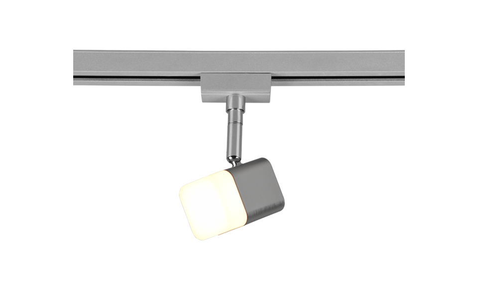 Trio Lighting Trio ROUBAIX plafondspot | LED | nikkel mat | 5 x 8,5 cm | IP20 | 1x 3,5W | 330 lm | 3000K | dimbaar
