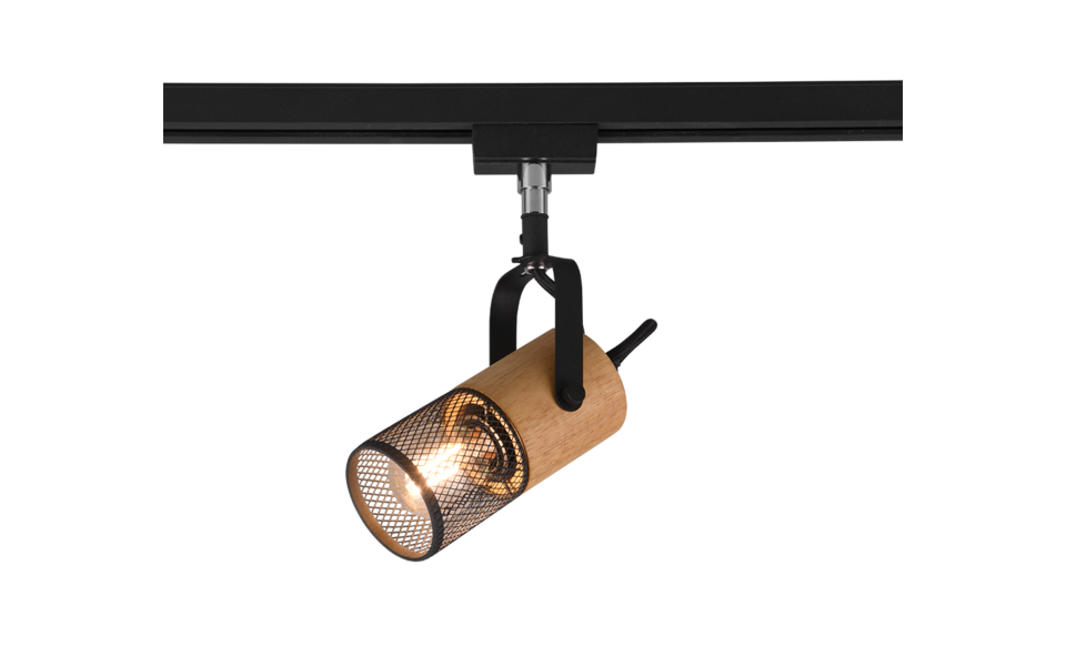 Trio Lighting Trio TOSH ceiling spotlight | 1x E14 max 40W | black | IP20 | 16 cm Trio Lighting Trio TOSH ceiling spotlight | 1x E14 max 40W | black | IP20 | 16 cm