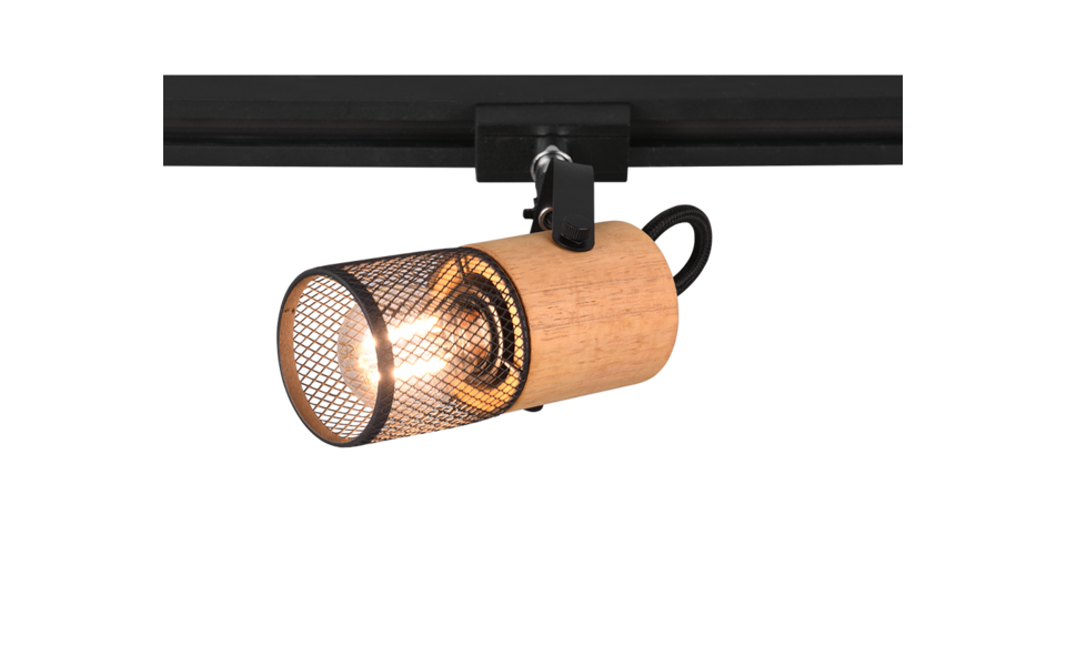 Trio Lighting Trio TOSH ceiling spotlight | 1x E14 max 40W | black | IP20 | 16 cm Trio Lighting Trio TOSH ceiling spotlight | 1x E14 max 40W | black | IP20 | 16 cm
