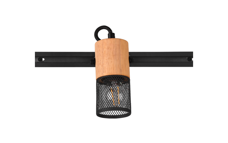 Trio Lighting Trio TOSH ceiling spotlight | 1x E14 max 40W | black | IP20 | 16 cm Trio Lighting Trio TOSH ceiling spotlight | 1x E14 max 40W | black | IP20 | 16 cm