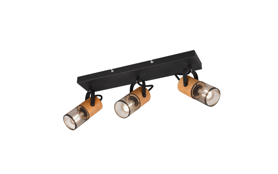 Trio Lighting Trio TOSH ceiling spotlight | 3x E14 max 40W | black | IP20 | 19.5 cm Trio Lighting Trio TOSH ceiling spotlight | 3x E14 max 40W | black | IP20 | 19.5 cm