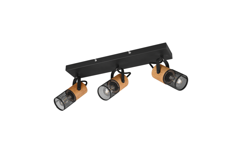 Trio Lighting Trio TOSH ceiling spotlight | 3x E14 max 40W | black | IP20 | 19.5 cm Trio Lighting Trio TOSH ceiling spotlight | 3x E14 max 40W | black | IP20 | 19.5 cm