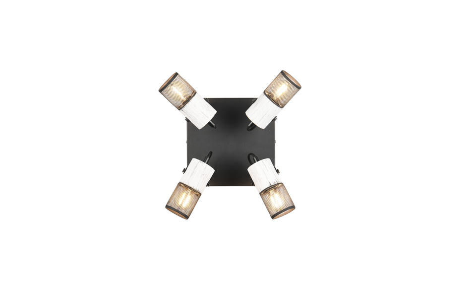 Trio Lighting Trio TOSH ceiling spotlight | 4x E14 max 40W | Ø 22 cm | IP20 | 19.5 cm