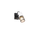 Trio Lighting Trio TOSH plafondspot | E14 Fitting | zwart en wit | 9 x 13,7 cm | IP20 | excl. 1x E14 | max. 15W