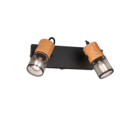 Trio Lighting Trio TOSH plafondspot | E14 Fitting | mat zwart | 26 x 9 cm | IP20 | excl. 2x E14 | max. 15W