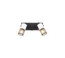 Trio Lighting Trio TOSH plafondspot | E14 Fitting | zwart en wit | 26 x 9 cm | IP20 | excl. 2x E14 | max. 15W