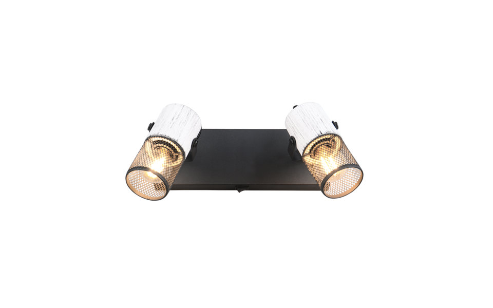 Trio Lighting Trio TOSH ceiling spotlight | 2x E14 max 40W | IP20 | 19.5 cm