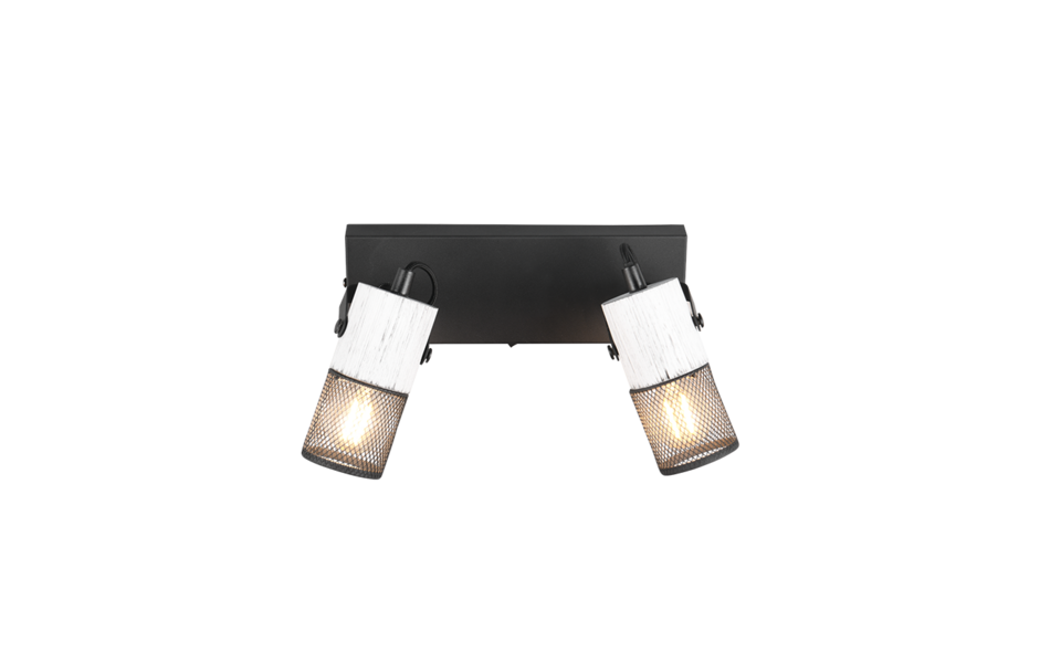 Trio Lighting Trio TOSH ceiling spotlight | 2x E14 max 40W | IP20 | 19.5 cm
