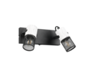Trio Lighting Trio TOSH plafondspot | E14 Fitting | zwart en wit | 26 x 9 cm | IP20 | excl. 2x E14 | max. 15W
